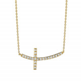 Jewelmi Custom 14k Yellow Gold Diamond Necklace photo