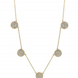 Jewelmi Custom 14k Yellow Gold Diamond Necklace photo