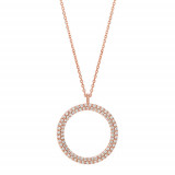 Jewelmi Custom 14k Rose Gold Diamond Necklace photo