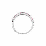 Jewelmi Custom 14k White Gold Sapphire Stackable Ring photo 2