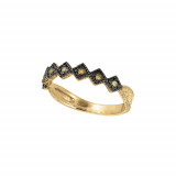 Jewelmi Custom 14k Yellow Gold Diamond Stackables Ring photo