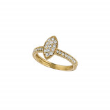 Jewelmi Custom 14k Yellow Gold Diamond Ring photo