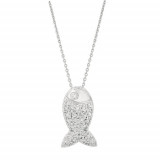 Jewelmi Custom 14k White Gold Diamond Necklace photo