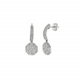 Jewelmi Custom 14k White Gold Diamond Earrings photo