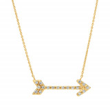 Jewelmi Custom 14k Yellow Gold Diamond Necklace photo