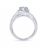 Gabriel & Co. 14k White Gold Contemporary Twisted Engagement Ring - ER7804W44JJ photo 2