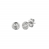 Jewelmi Custom 14k White Gold Diamond Earrings photo