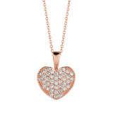 Jewelmi Custom 14k Rose Gold Diamond Necklace photo