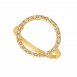 Jewelmi Custom 14k Yellow Gold Diamond Ring photo