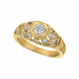 Jewelmi Custom 14k Yellow Gold Diamond Ring photo