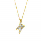Jewelmi Custom 14k Yellow Gold Diamond Necklace photo