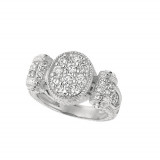 Jewelmi Custom 14k White Gold Diamond Ring photo