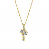 Jewelmi Custom 14k Yellow Gold Diamond Necklace photo