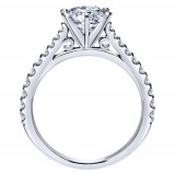 Gabriel & Co. 14k White Gold Contemporary Straight Engagement Ring - ER6692W44JJ photo 2