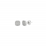 Jewelmi Custom 14k White Gold Diamond Earrings photo