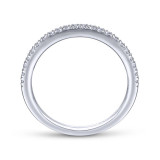 Gabriel & Co. 14k White Gold Contemporary Anniversary Wedding Band - WB14403R4W44JJ photo 2