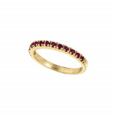 Jewelmi Custom 14k Yellow Gold Ruby Stackable Ring photo
