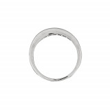Jewelmi Custom 14k White Gold Sapphire Diamond Ring photo 2